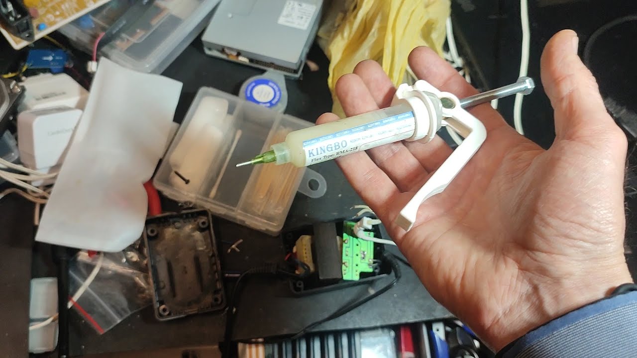 Шприц и поршень для флюса - YouTube