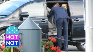 Daddy Day Care: William Helps Prince George Out of a Minivan