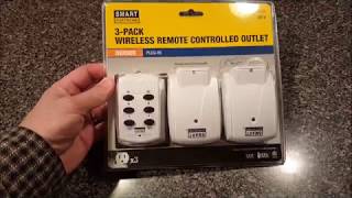 Wireless Remote Controlled Outlet (3 Pack) Unboxing / Review