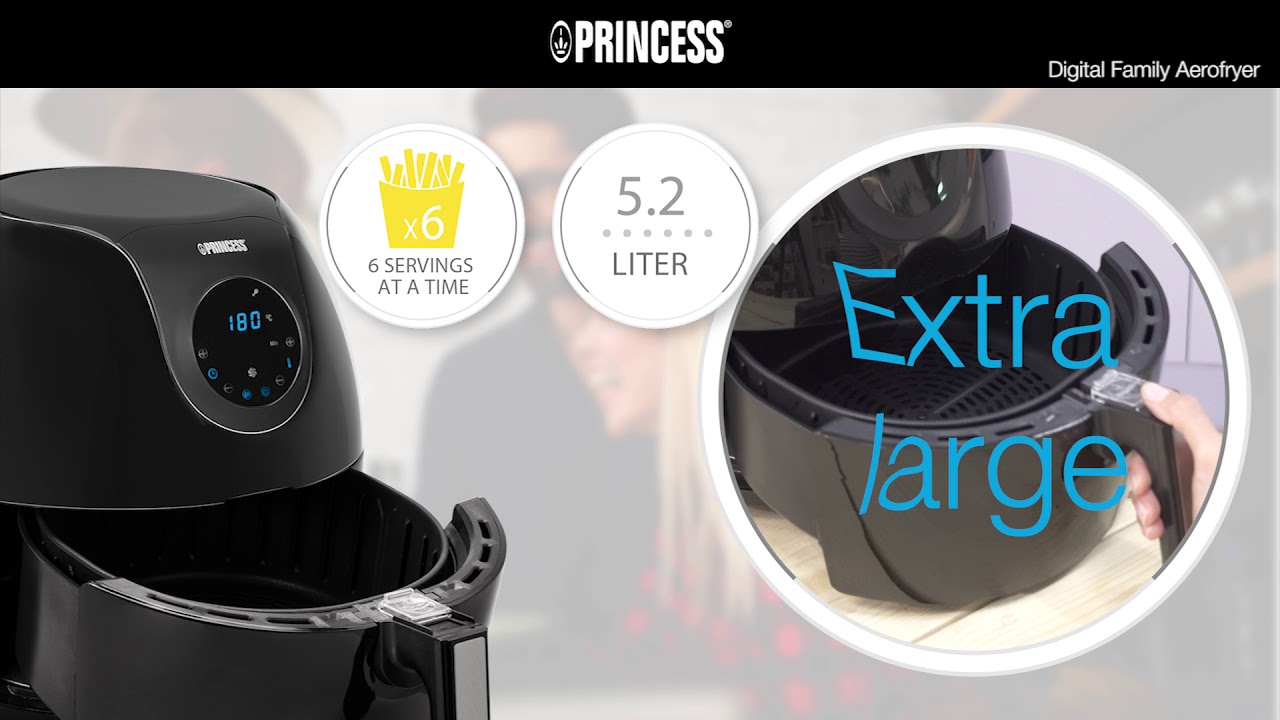 Princess Air Fryer - 5.2 Liter Capacity - Digital Control