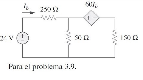 Analisis nodal Ejercicio 3.9 - leyes de corrientes de kirchhoff - LCK - fuente dependiente