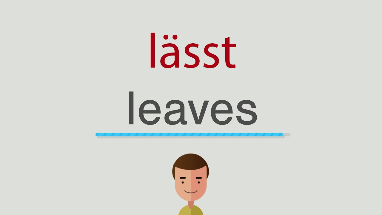 lässt auf englisch - YouTube