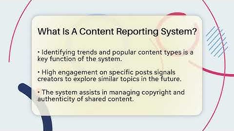 What Is A Content Reporting System? - Everyday-Networking
