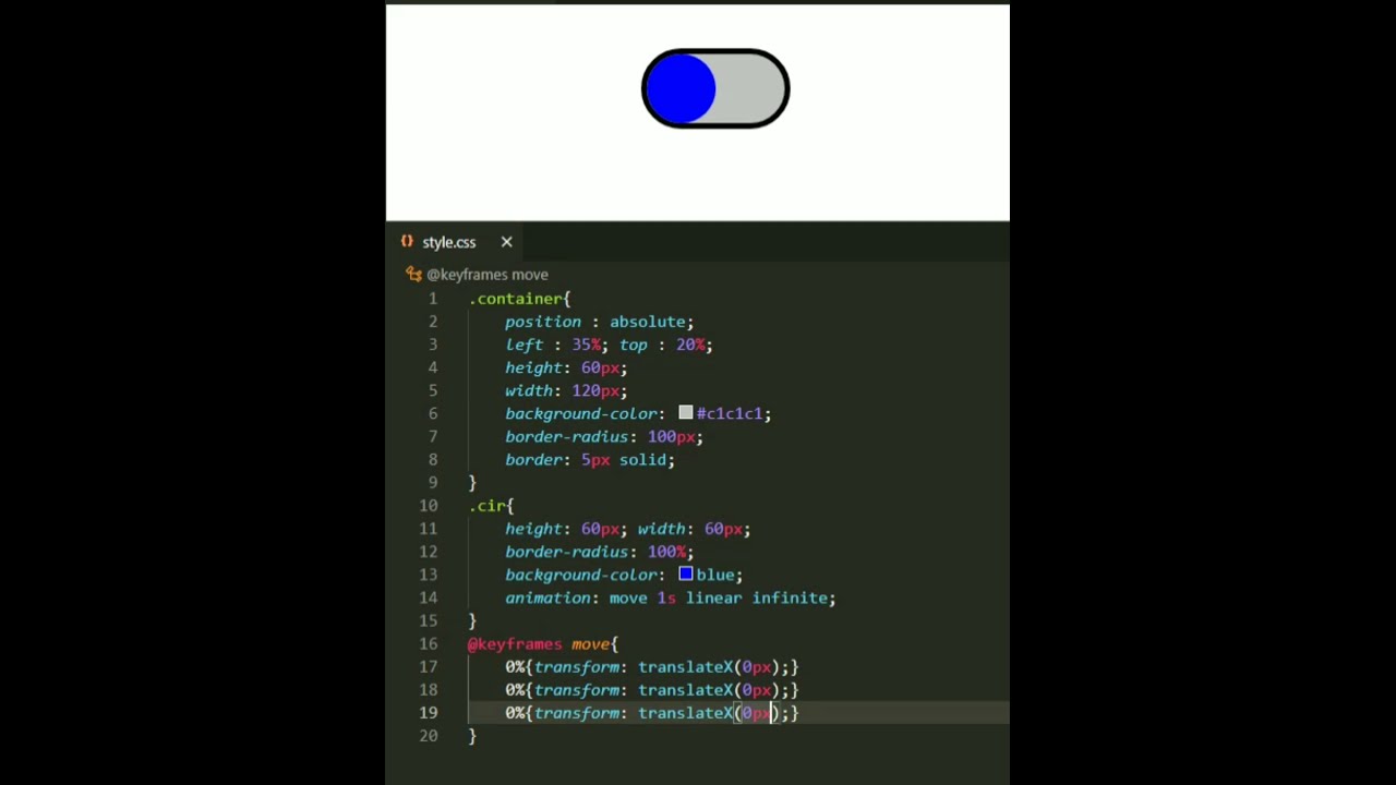 ON & OFF button animation using CSS || CSS Animation || CSS 🔥🔥 - YouTube