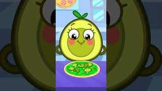 Green Vs Blue Vs Pink Pizza - Colour Time For Kids