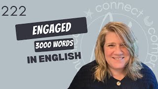 Learn English Vocabulary: engaged - Definitions, Usage, Collocations, and Opposites 222/3000