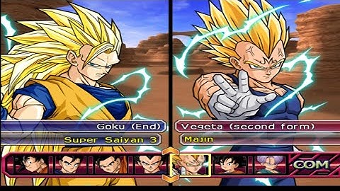 Dragon Ball Z Budokai Tenkaichi 3 | Goku SSj3 VS Majin Vegeta(Enhanced Red Potara) - God Mode