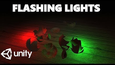 HOW TO CREATE FLASHING LIGHTS IN UNITY TUTORIAL