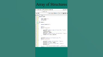 #112 Array of structures (variables) || struct data type || C Program #shorts #coding