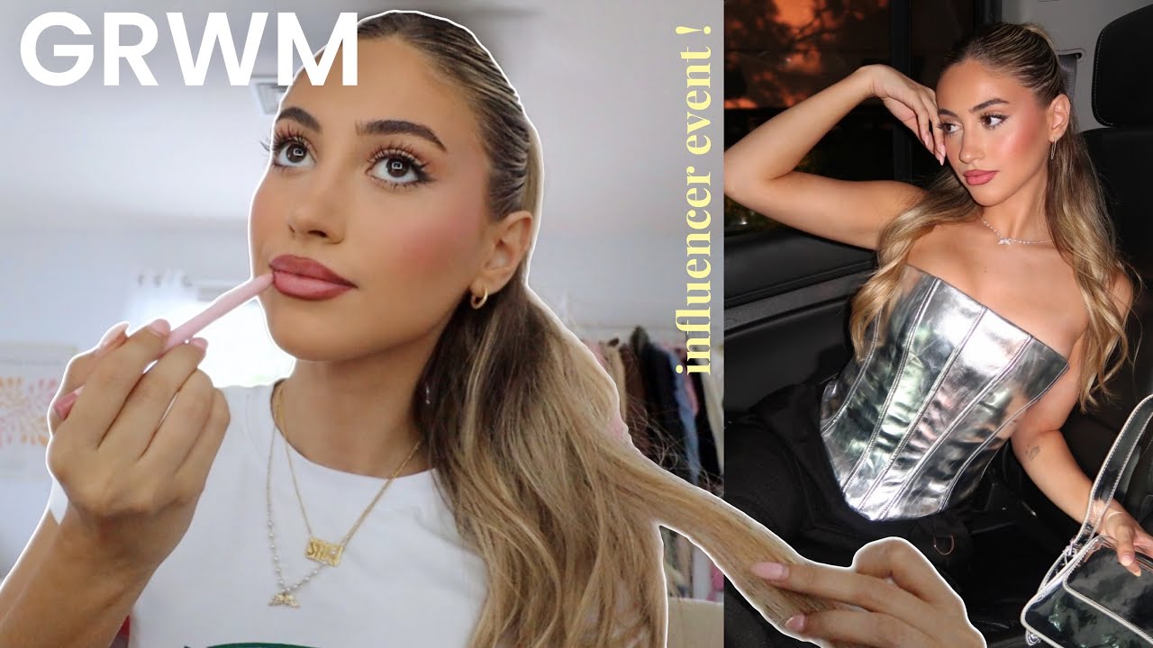 GRWM FOR AN INFLUENCER EVENT IN NYC *hair, makeup & outfit* YouTube