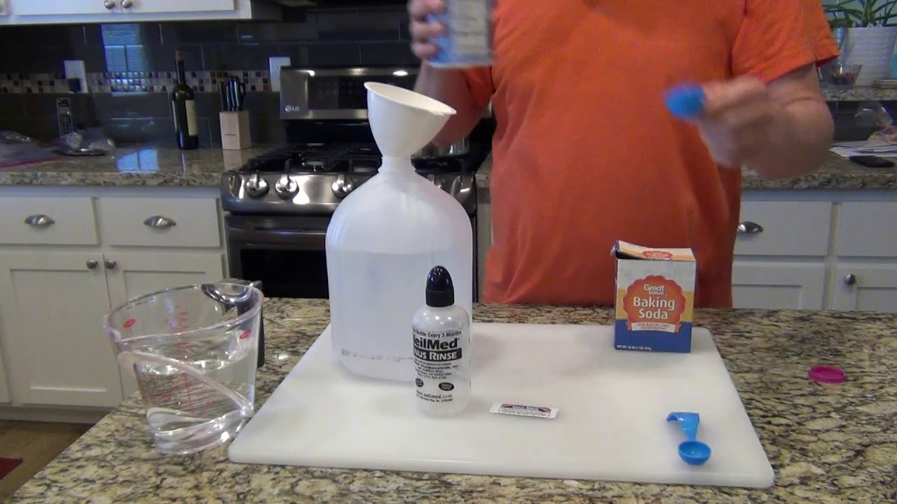 Nasal rinse made easy DIY salt and baking soda recipe