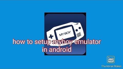 how to setup myboy emulator