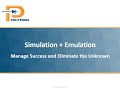 Webinar: Simulation + Emulation
