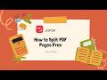 How to Split PDF Pages Free | JOPDF