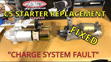 DIY: Replacing 97-04 C5 Z06 Starter and Fixing Charge System Fault Code