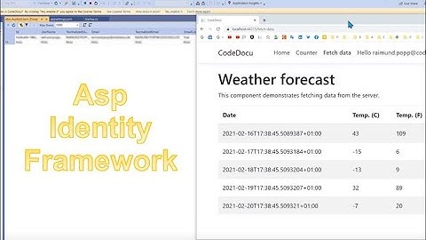 🧪 Add User Identity Framework to Database on Asp Core with React and Angular