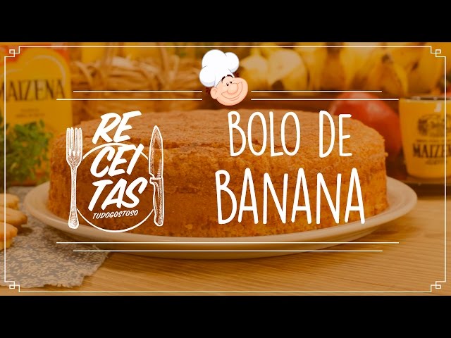 Bolo de banana fit - TudoGostoso