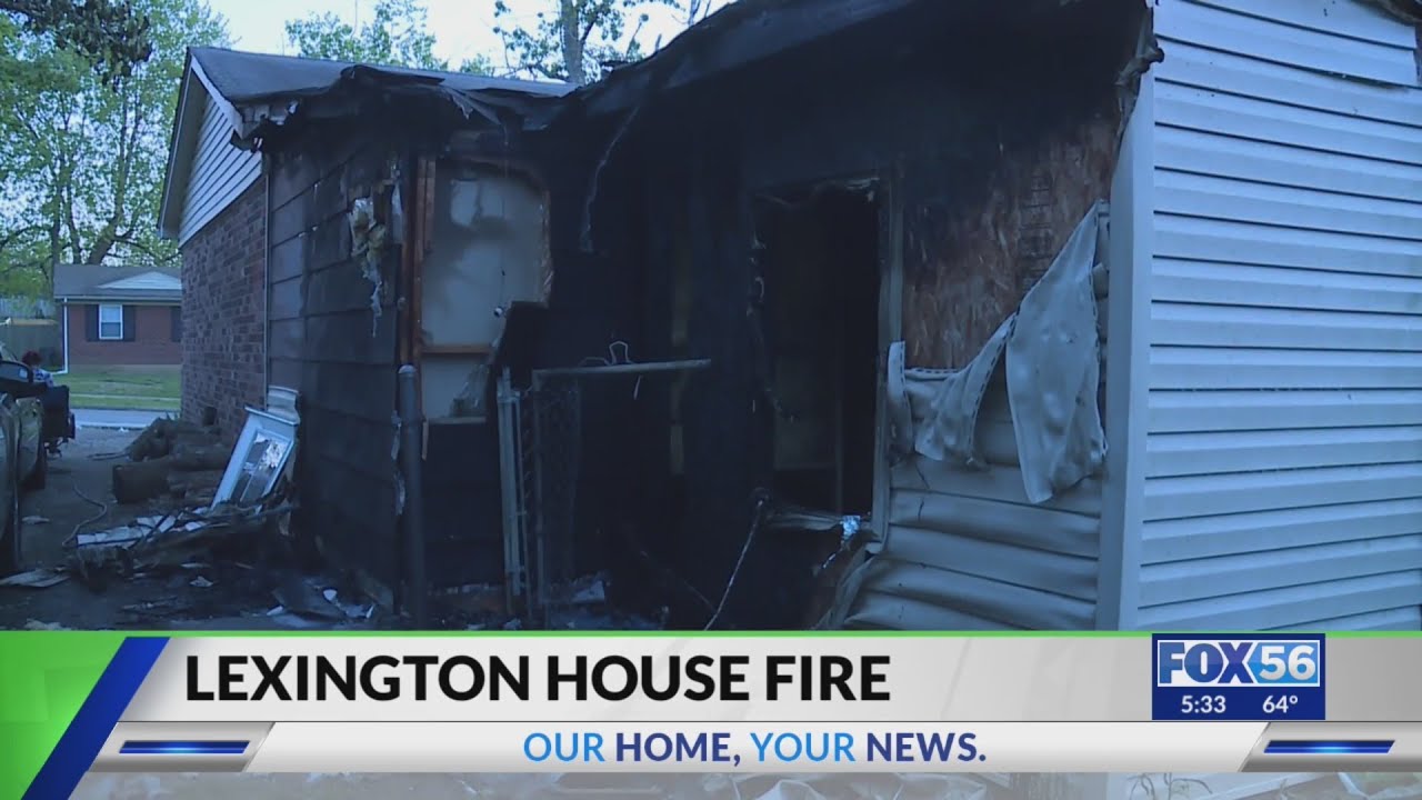 One person hospitalized after fire in Lexington - YouTube