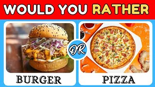 Would you rather hardest choice every food edition !! Food Emoji Quiz!! health food vs junk food