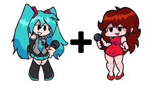 FNF Hatsune Miku   Girlfriend Style | Pico   GF | Friday night funkin animation