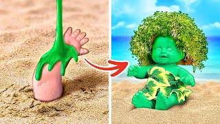 How To Grow Tomato with Onigiri Mold🙀 and Growing Baby Doll Hair from Grass #garden #hacks #DIY