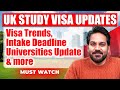UK Student Visa Updates 2026: Intake, Deadline, Visa Trends, Universities Update