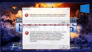 Fix All C&C Generals Problems In Two Mins (DirectX 8.1 Error/Full Screen)