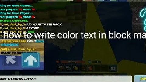 how to write color text in bedwars blockman go no hacks