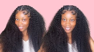 Super Kinky Curly 13*4 Lace Front Wig Instillation Ft BGMGIRL HAIR