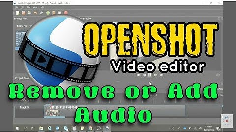 Add/remove audio |  OpenShot Video Editor Tutorial | 2021 | Ride Into Infinity