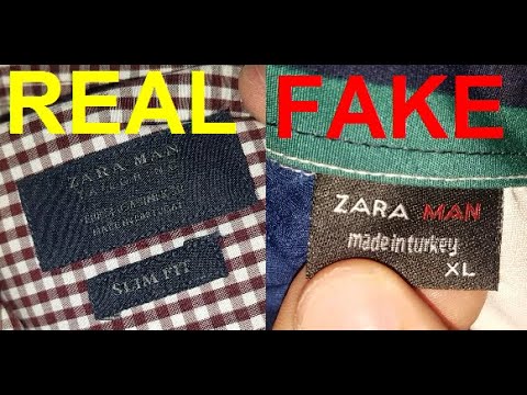 Real vs Fake Zara shirt. How to spot 
