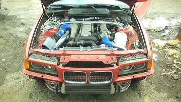 e36 coupe 1JZ-GTE one of first start-up