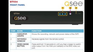 Q-See Security DVR QT534-5 4-Channel Full D1 Security Camera NVR