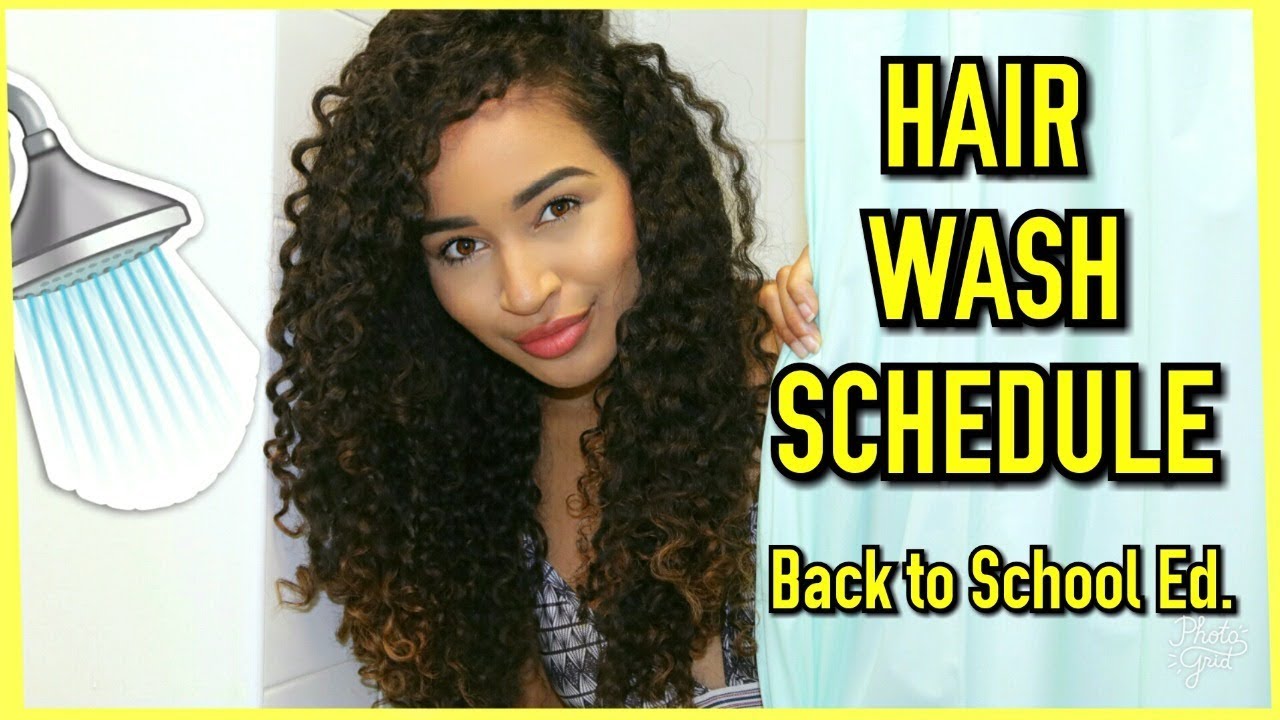 My Curly Hair Washing Schedule W Leximarcella Back To School