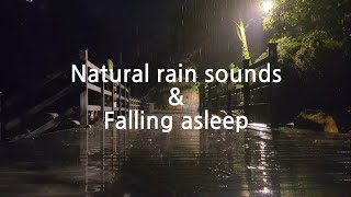 [ASMR] Natural rain sounds for sleeping / 빗소리와 함께 편안한 숙면 / 빗소리 asmr