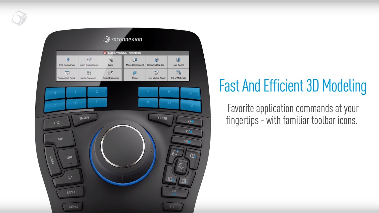 3Dconnexion SpaceMouse Enterprise - Fast and Efficient 3D Modeling