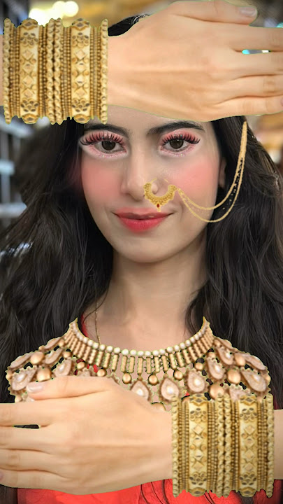 I tried Asoka Makeup Trend (Indian Bride) 🇮🇳💖 #bollywood #makeup