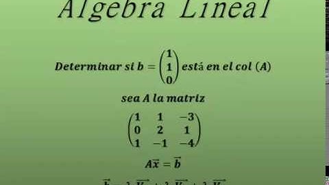 Espacio Columna de una matriz con la TI-92