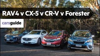 Honda CRV vs Mazda CX5 vs Toyota RAV4 vs Subaru Forester 2019 review