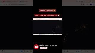 Particle Explosion Cursor 💥🔥 | Insane Particle Cursor Effect | HTML CSS JavaScript