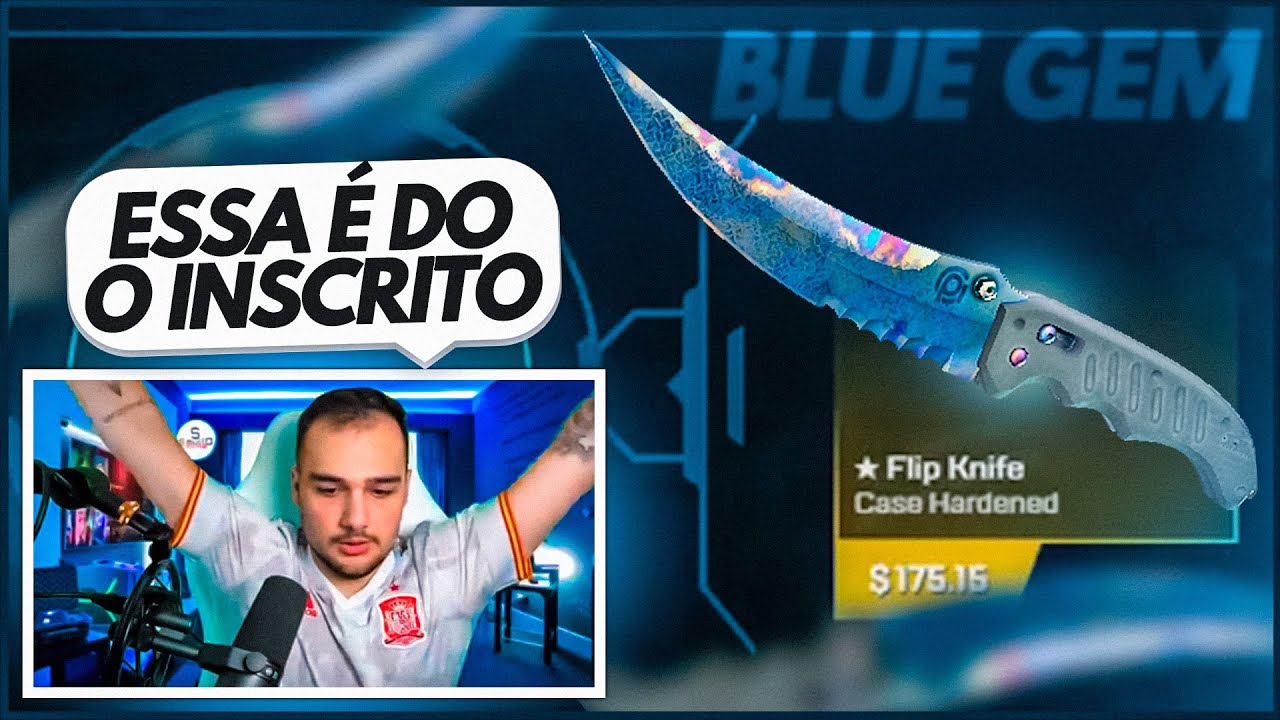 Ganhei Uma Faca Blue Gem Para Um Inscrito Youtube