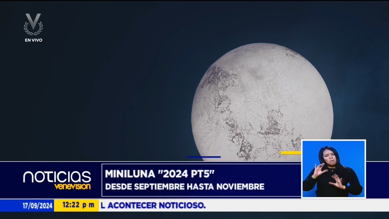 La tierra tendrá una nueva "miniluna" - 17 de septiembre de 2024 - YouTube