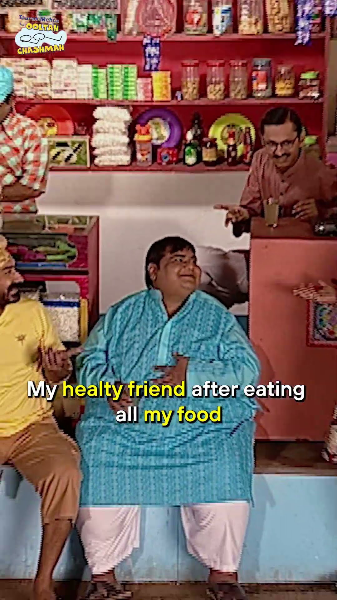 My healty friend after eating all my food!#tmkoc #funny #comedy #relatable #shorts #funnyshorts