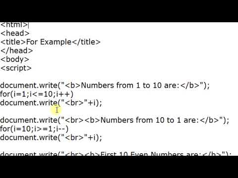 For Loop in JavaScript in Hindi || By : Anu Monga