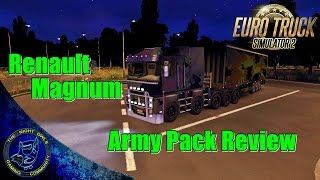 Euro Truck Simulator 2: Review | Army Pack for Renault Magnum  (v1.12, v1.13, v1,14) screenshot 2