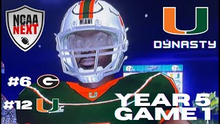 ANOTHER SEC OPPURTUNITY - #6 GEORGIA at #12 MIAMI - NCAA FOOTBALL 06 NEXT DYNASTY - YR5 GM1