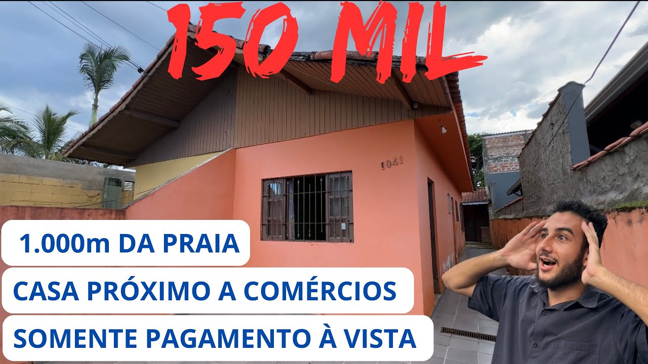 CASA POR 150 MIL NA PRAIA DE ITANHAEM 