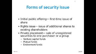 7. Security valuation video 1 (Introduction and bond valuation)