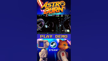 Astro Burn Demo Launch 🚀 | Retro Bullet Hell with a Space Cat Twist 🐱  #indiegame #gaming