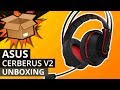 Asus cerberus v2 gamer headphone unboxing  a new gaming headset from asus